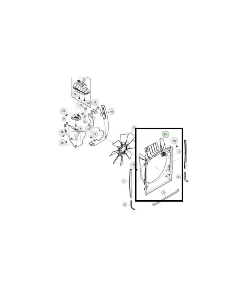 John Deere Difuzor RE564866