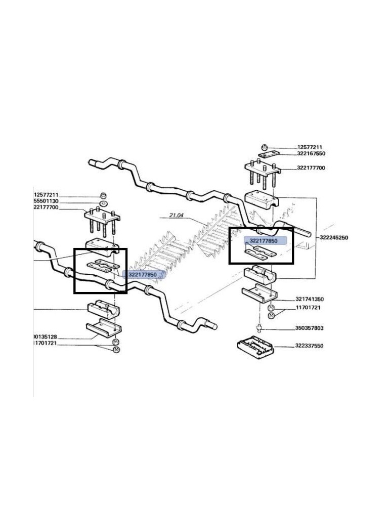 Laverda Placa de Blocare 322177850