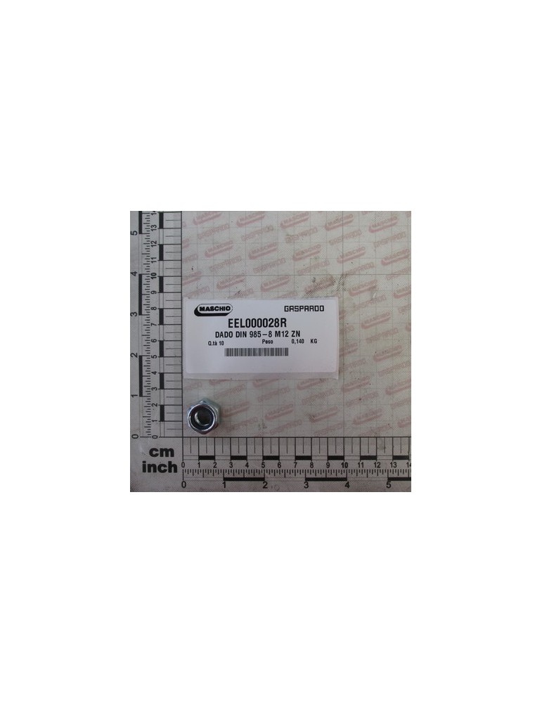NUT DIN 985-8 M12 ZN