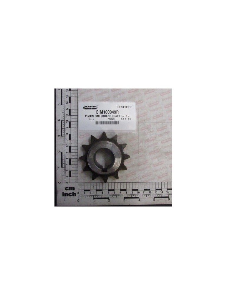 PINION FOR SQUARE SHAFT 3/4 Z-