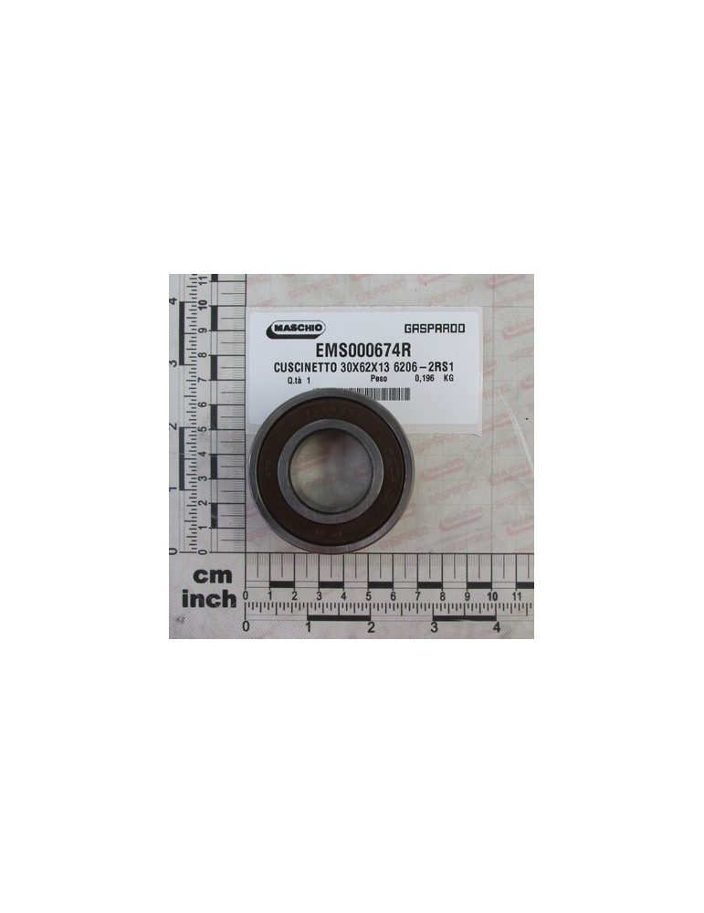 BEARING 30X62X13 6206-2RS1