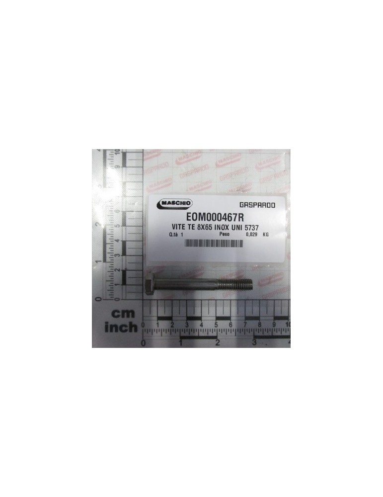 SCREW TE 8x65 STAINL. UNI 5737