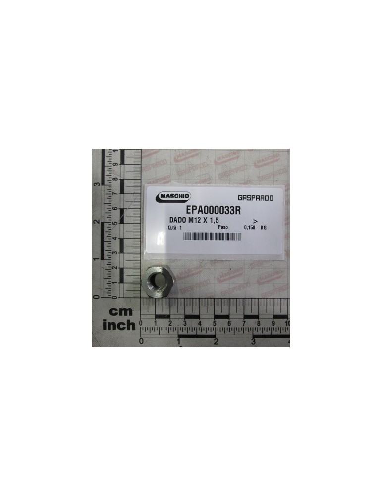 NUT M12 X 1,5
