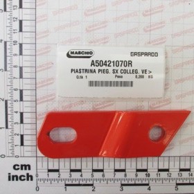Maschio Gaspardo PIASTR.PIEG.SX C.VERS.-PREV. - A50421070R