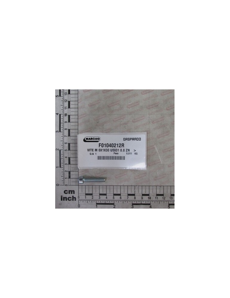 SCREW M6X1X30 ZN