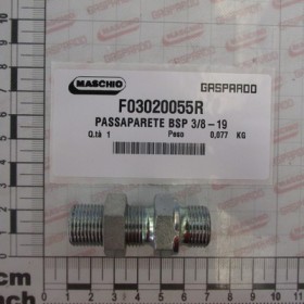 NIPPLE BULKHEAD BSP 3/8-19