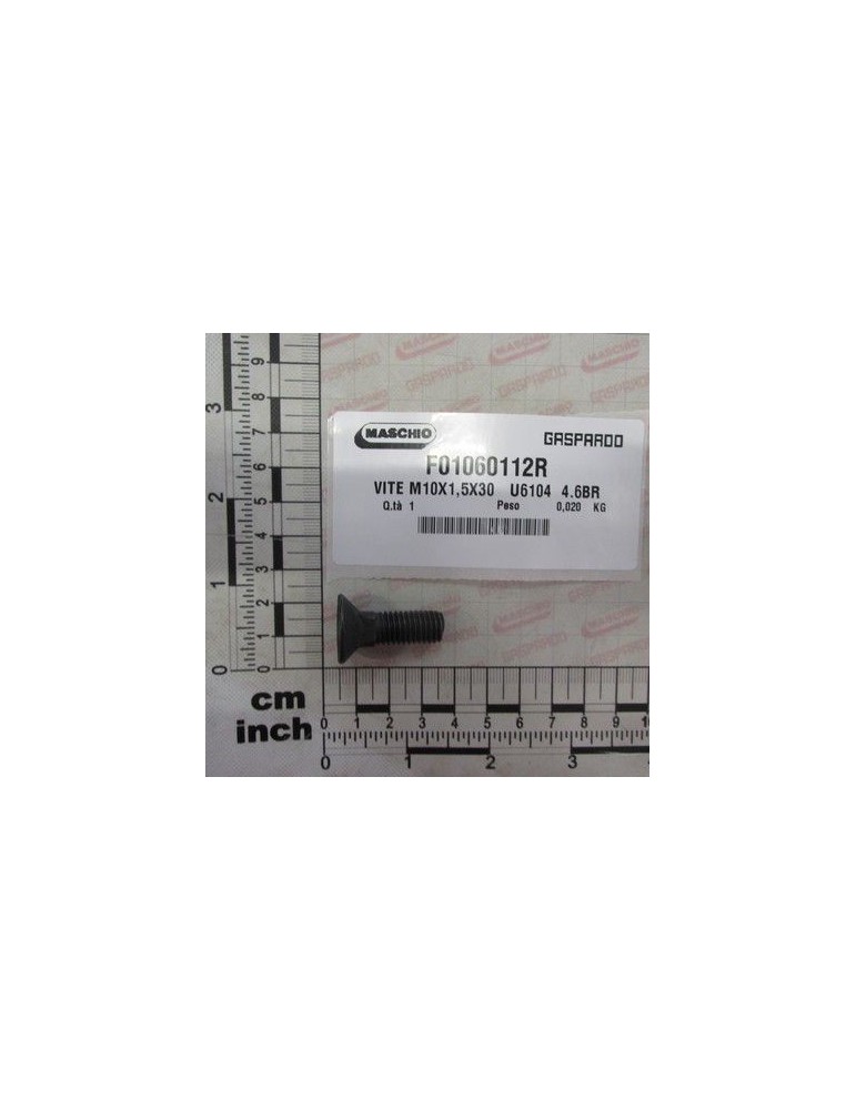 Maschio Gaspardo SCREW M10X1.5X30 U6104 4.6 BR F01060112R