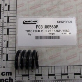 TUBO EOLO PU D.22 TRASP./NERO