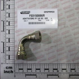 ADAPTER FF 3/8 90Â° REV.