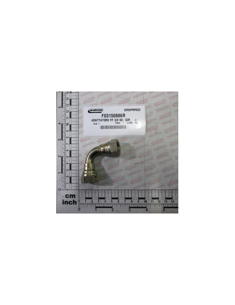 ADAPTER FF 3/8 90Â° REV.