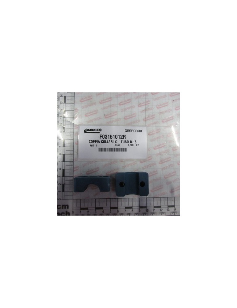 COUPLE COLLARS FOR 1 TUBE D.18