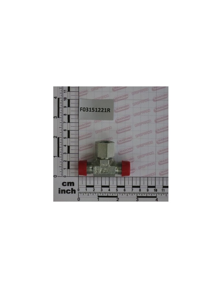 CONNECTOR T- M-FG-M 3/8\'    ZN