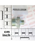 NIPPLE MM CIL 22X1,5-1/4 ZN