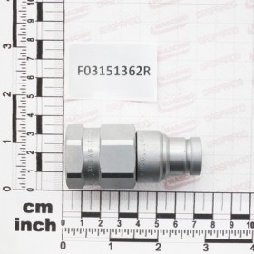 FLAT COUPLING 3/8\" MALE