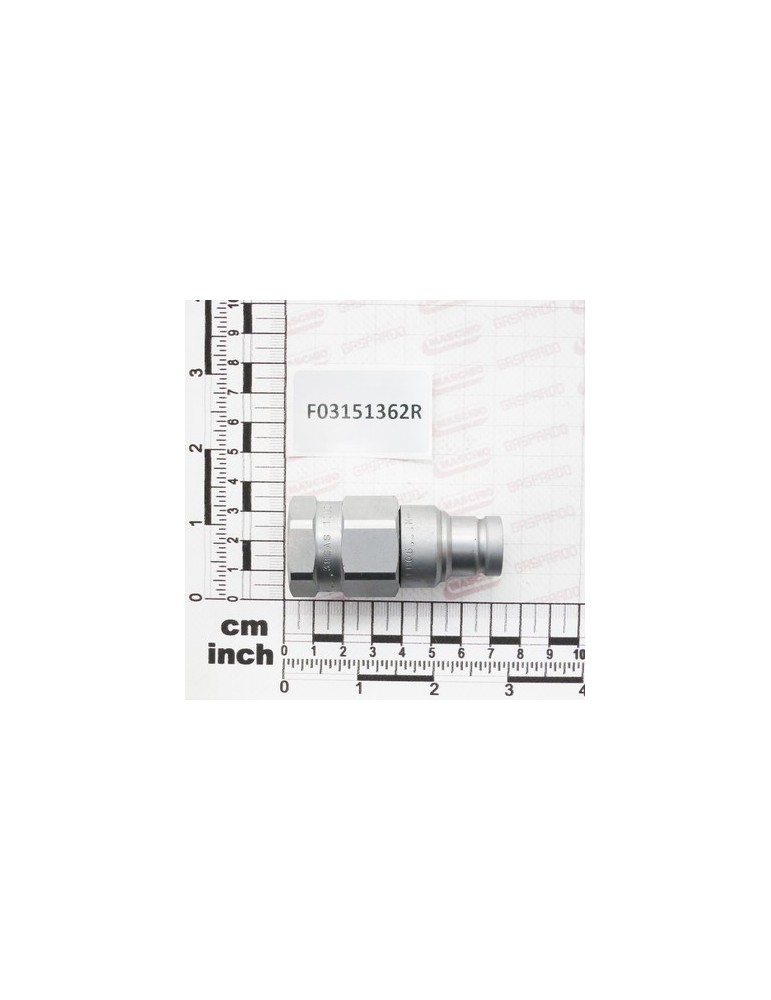 FLAT COUPLING 3/8\" MALE