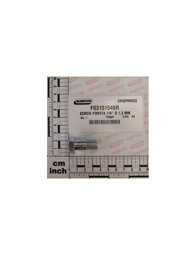 SCREW FORATA 1/4\" D.1,3 MM