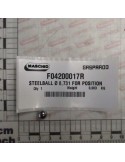 STEELBALL Ã 8,731 FOR POSITION
