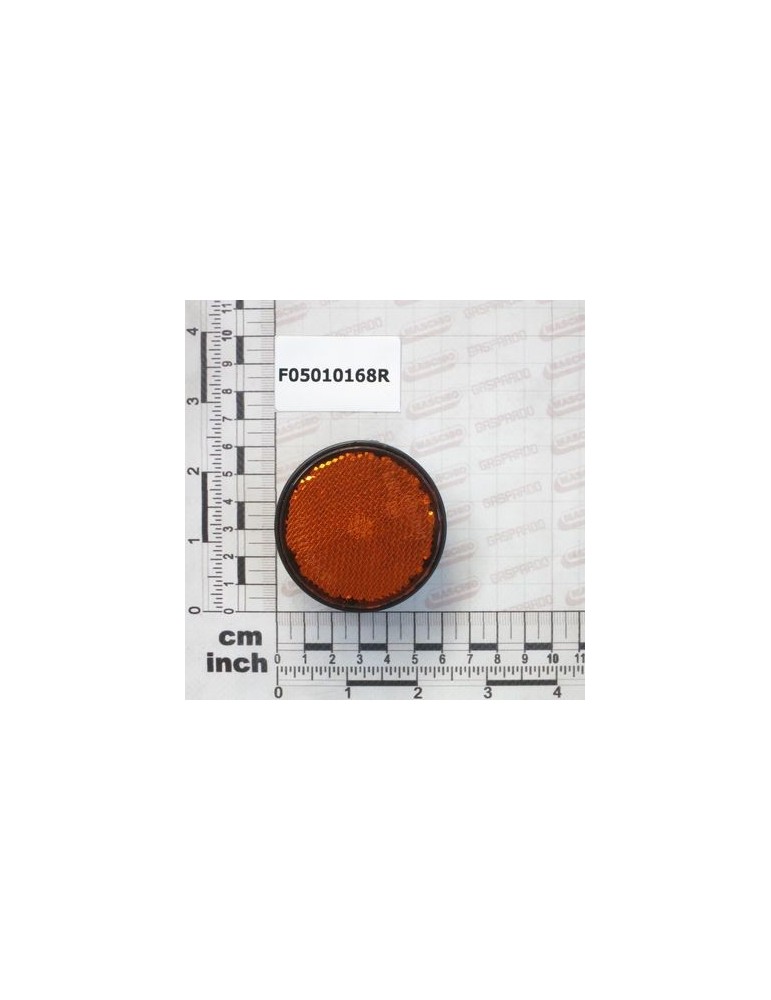 ROUND REFLECTOR D.60 ORANGE
