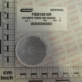 ROUND REFLECTOR D.60 WHITE