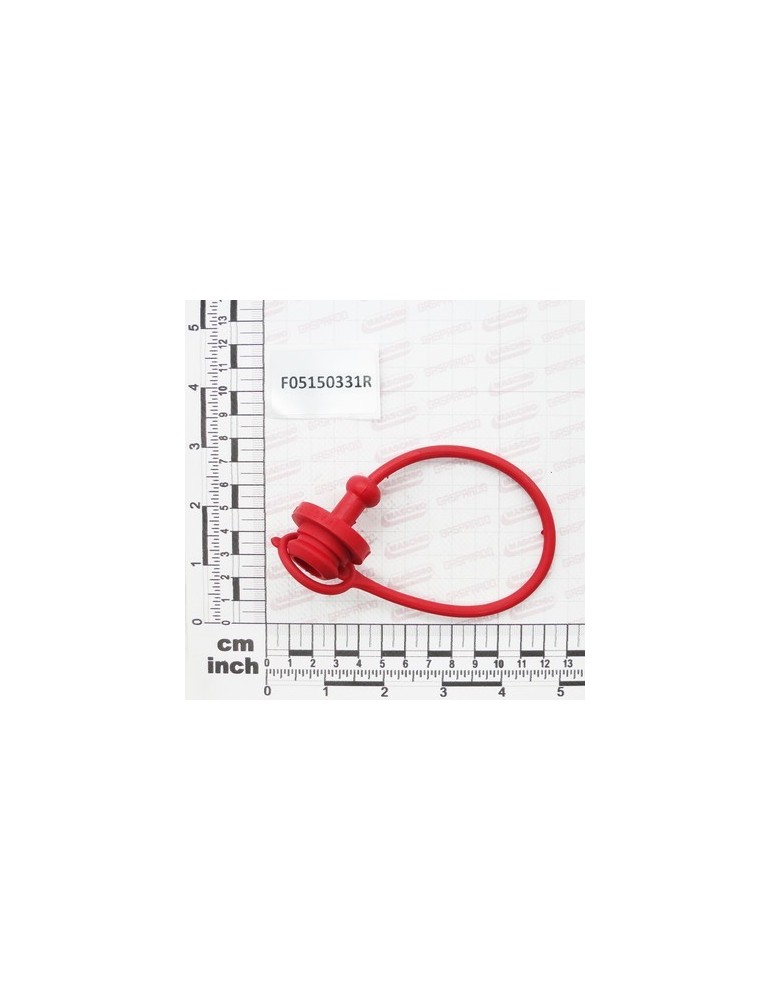 PROTECT. COVER CAP F 1/2 RED