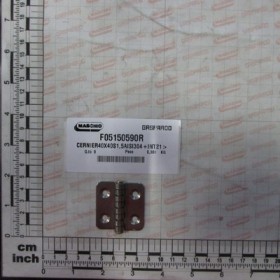 HINGE 40X40S1,5AISI304+HOLES