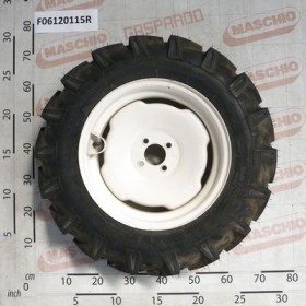UPRIGHT- WIDE RUBBERED WHEEL