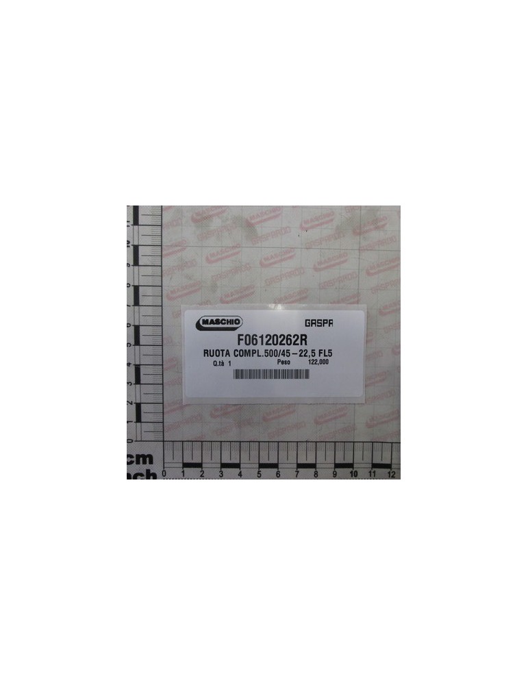 COMPL.WHEEL500/45-22,5 FL558