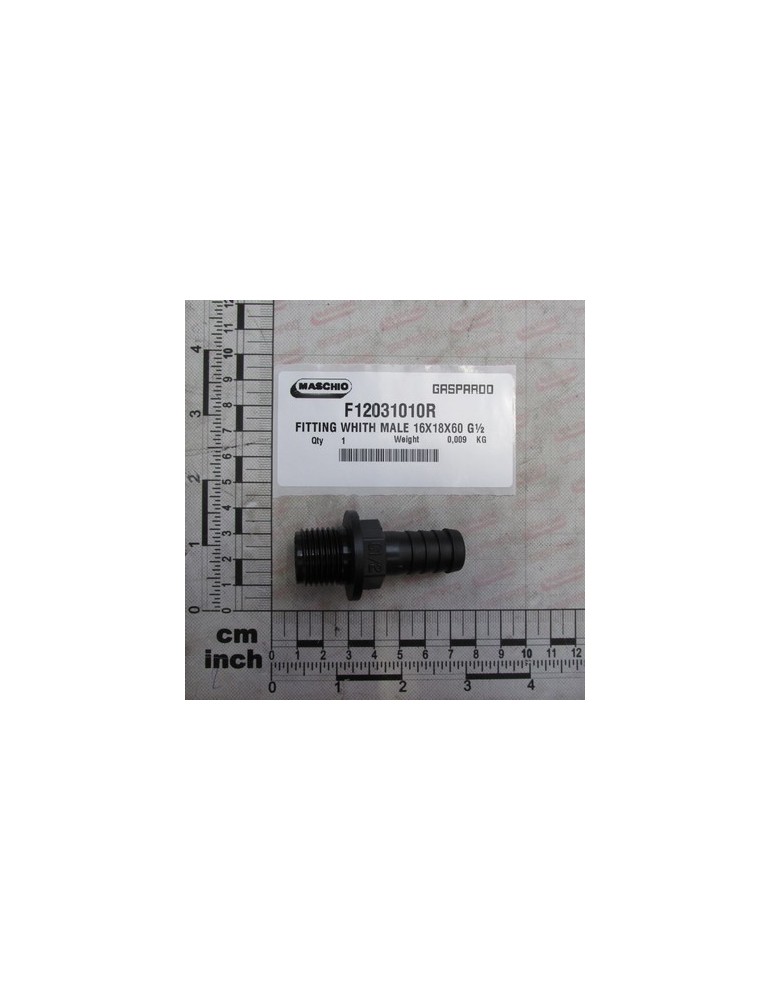FITTING WHITH MALE 16X18X60 GÂ½