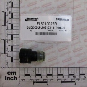 QUICK COUPLING 12X1,5 THREADL.