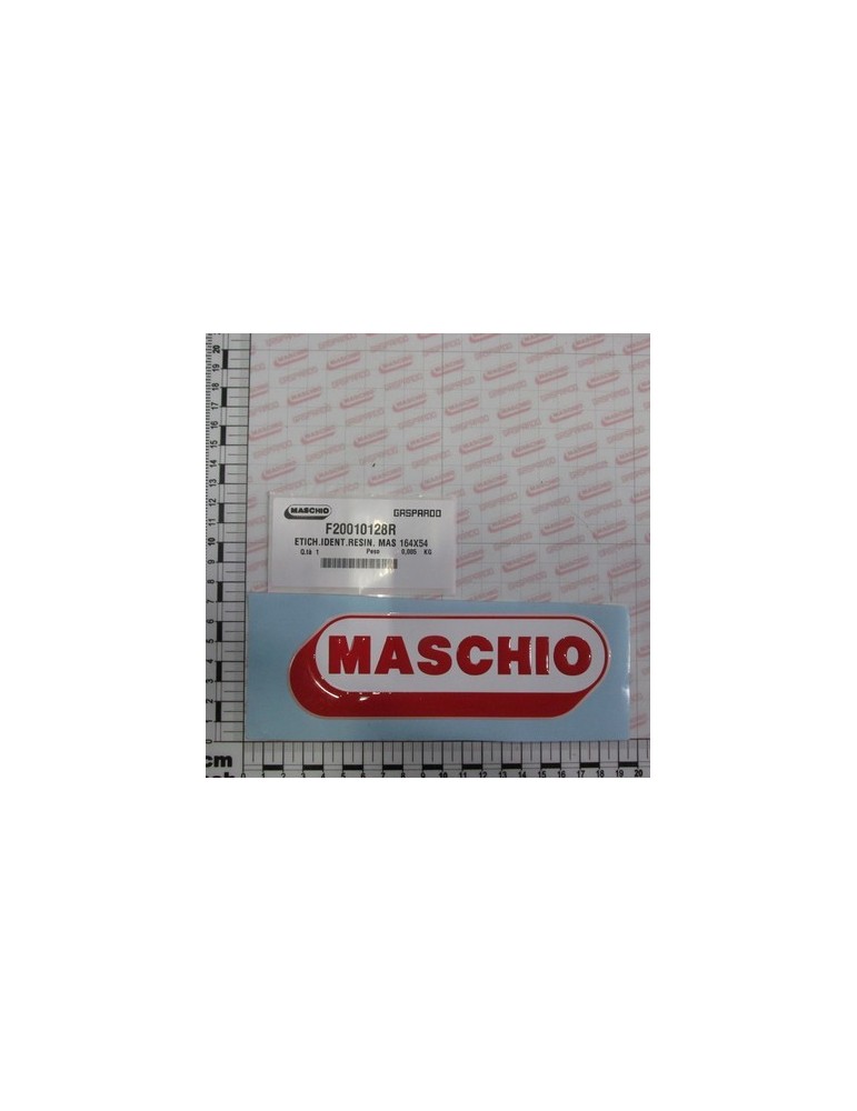 RESIN MAS LABEL 164X54