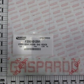 RESIN GAS LABEL 162X28