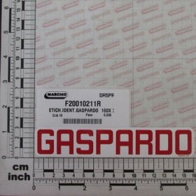 LABEL       GASPARDO  160X 30