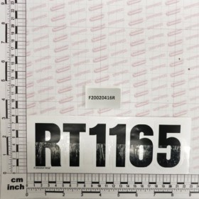STICKER MOD. RT1165 (W 165)