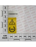 ANTICLOCKWISE RPM 1000 LABEL