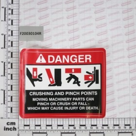 DECAL. DANGER CRUSCHING