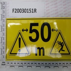 SELFSTICKLABEL DISTANCE \"50 M\"