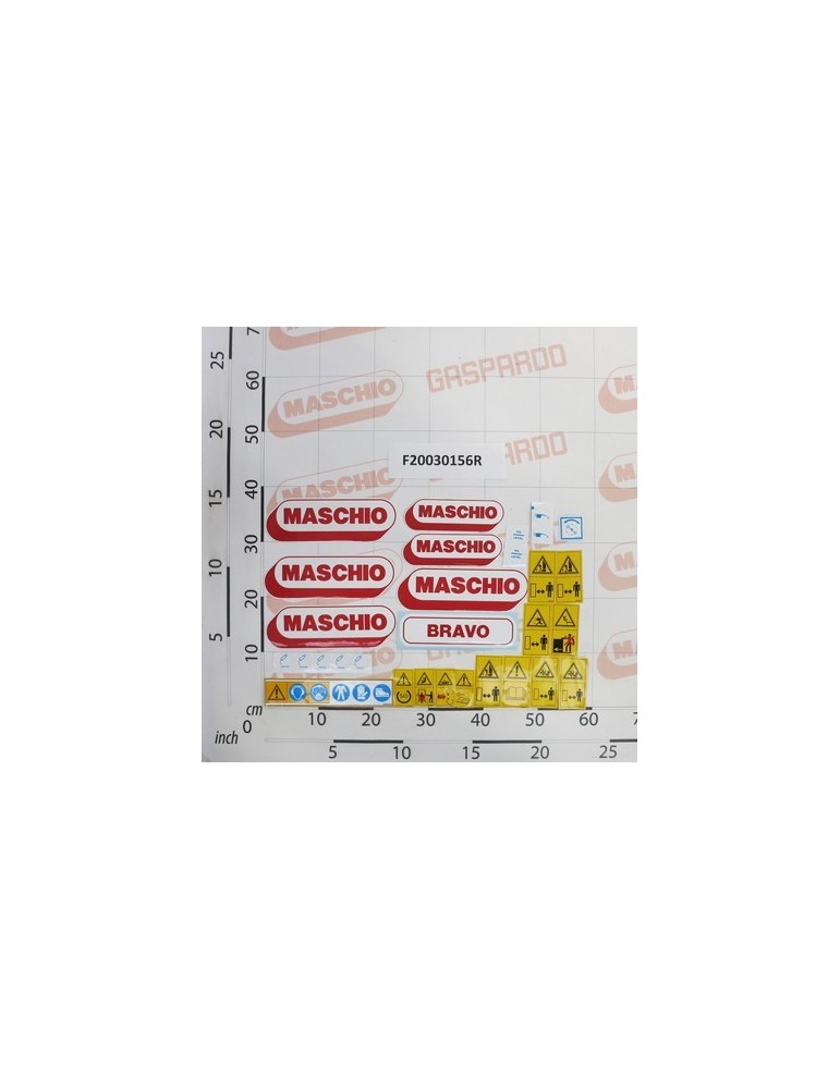 BRAVO POWER HARROW LABEL KIT