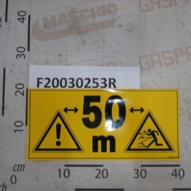 LABEL DISTANCE \"50 M\"