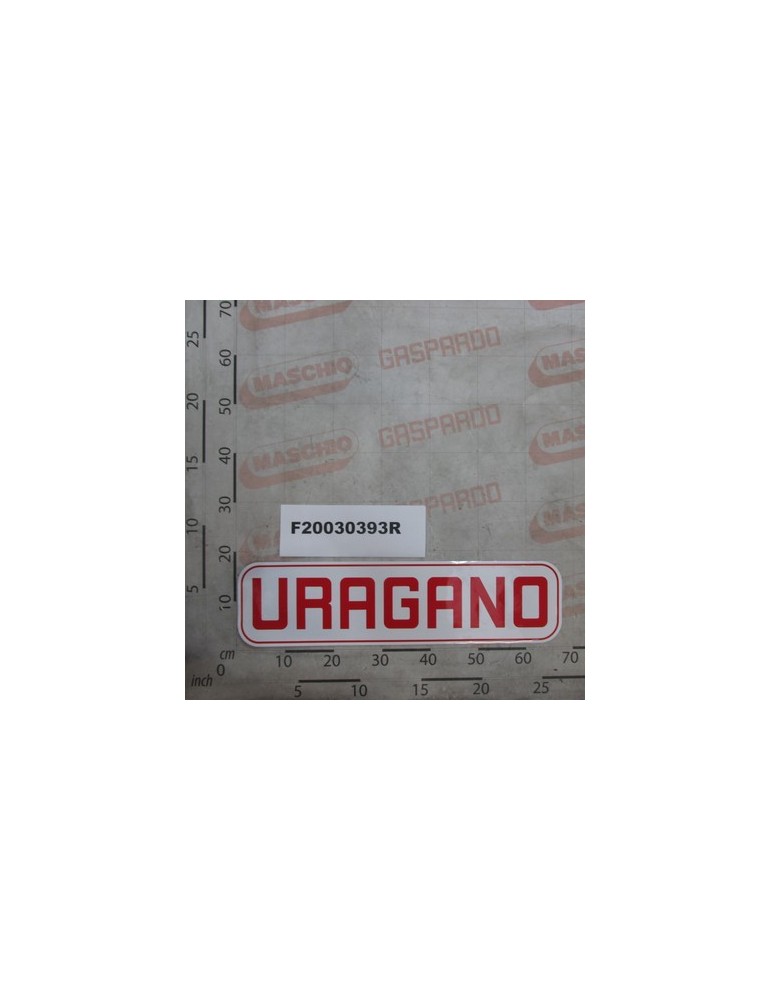 IDENTIFIC.URAGANO H-105 ADHESI