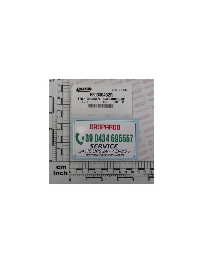 SERVICE24H GASPARDO STICKER