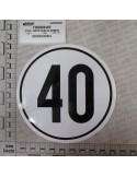 GERMANY SPEED LIMIT 40 LABEL