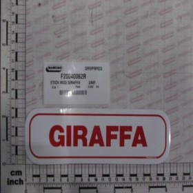 STICKER GIRAFFA      UNIF.