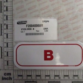 LABEL MOD. B             UNIF.
