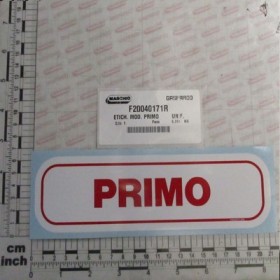 LABEL MOD. PRIMO