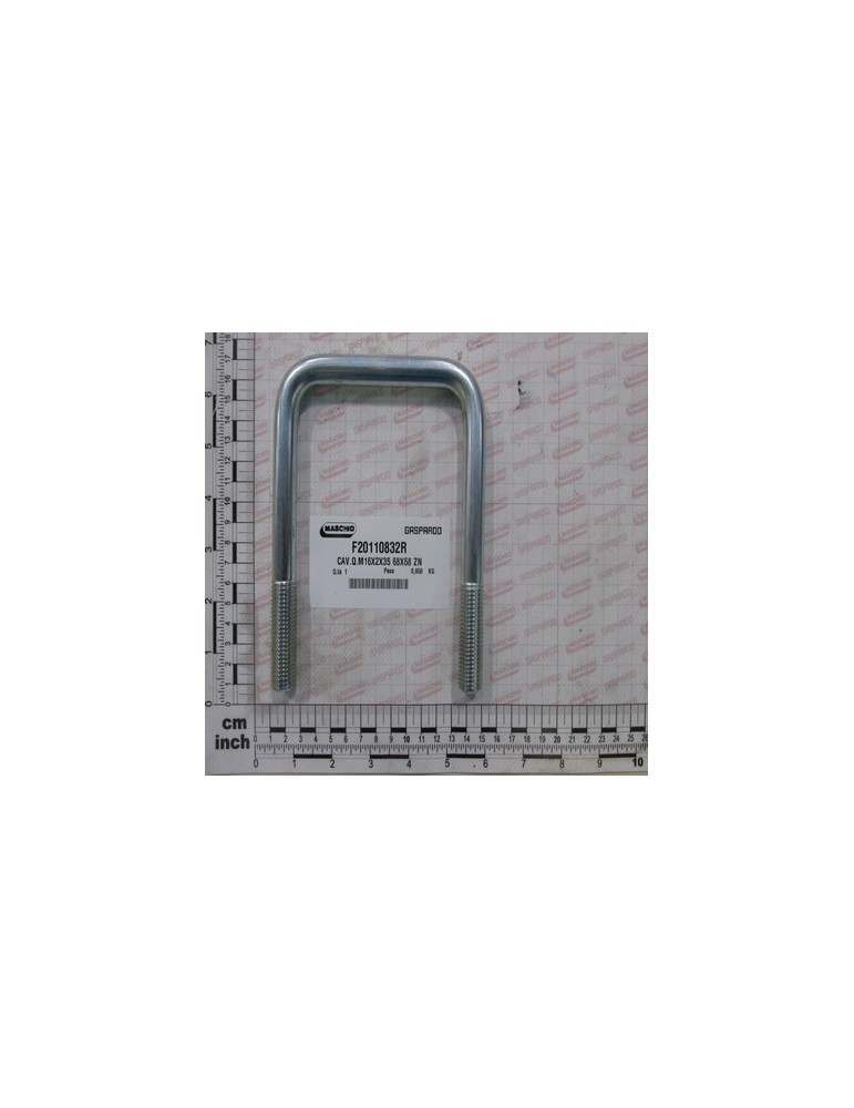 GALV.SQ.U-BOLT M16X2X35 68X68