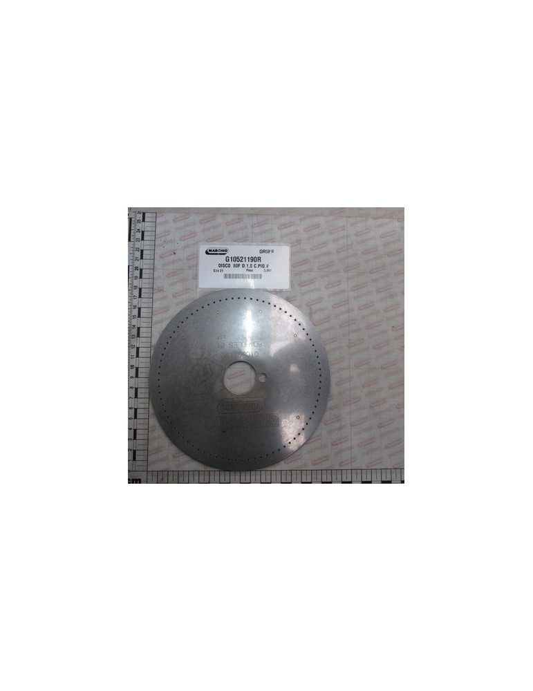 DISK 80 HOLES D.1-0 SV LM
