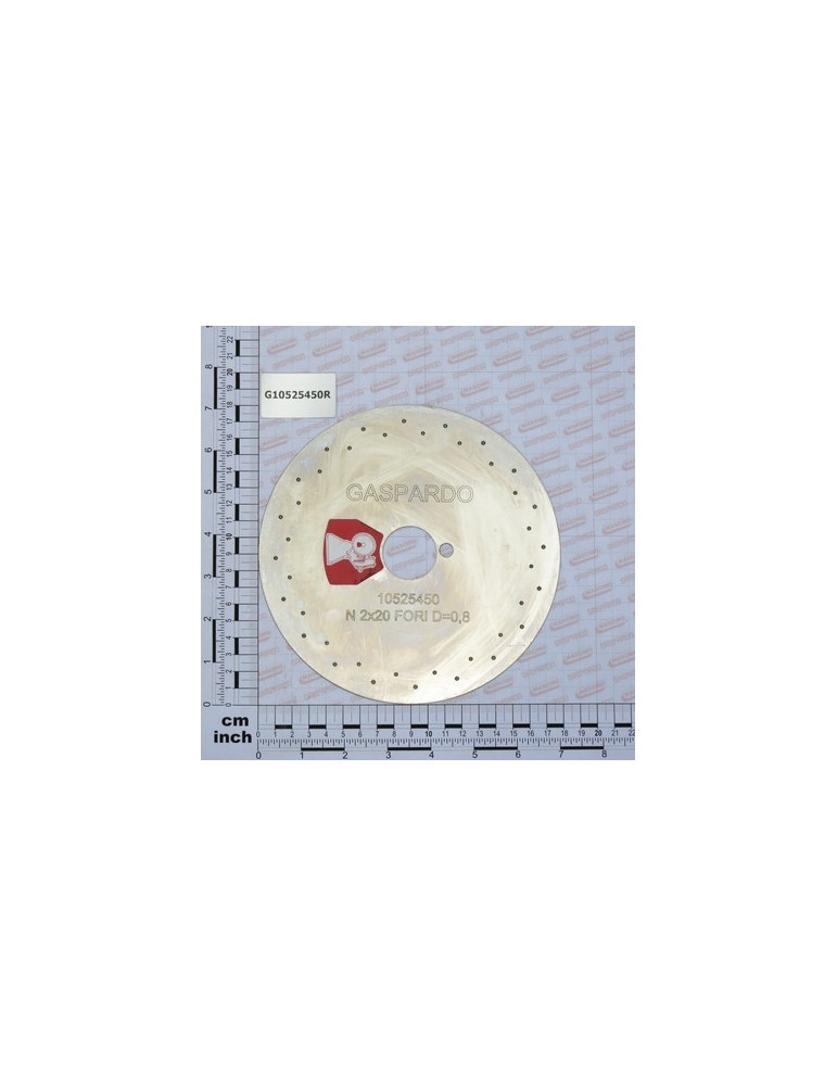 REAR DISK 2X20 HOLES.D.0.8 S.P
