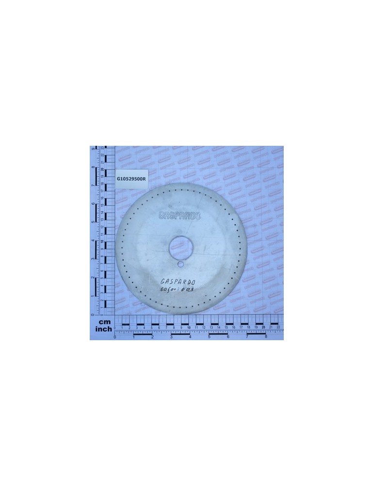 STEEL DISK 60 HOLES D 0,5