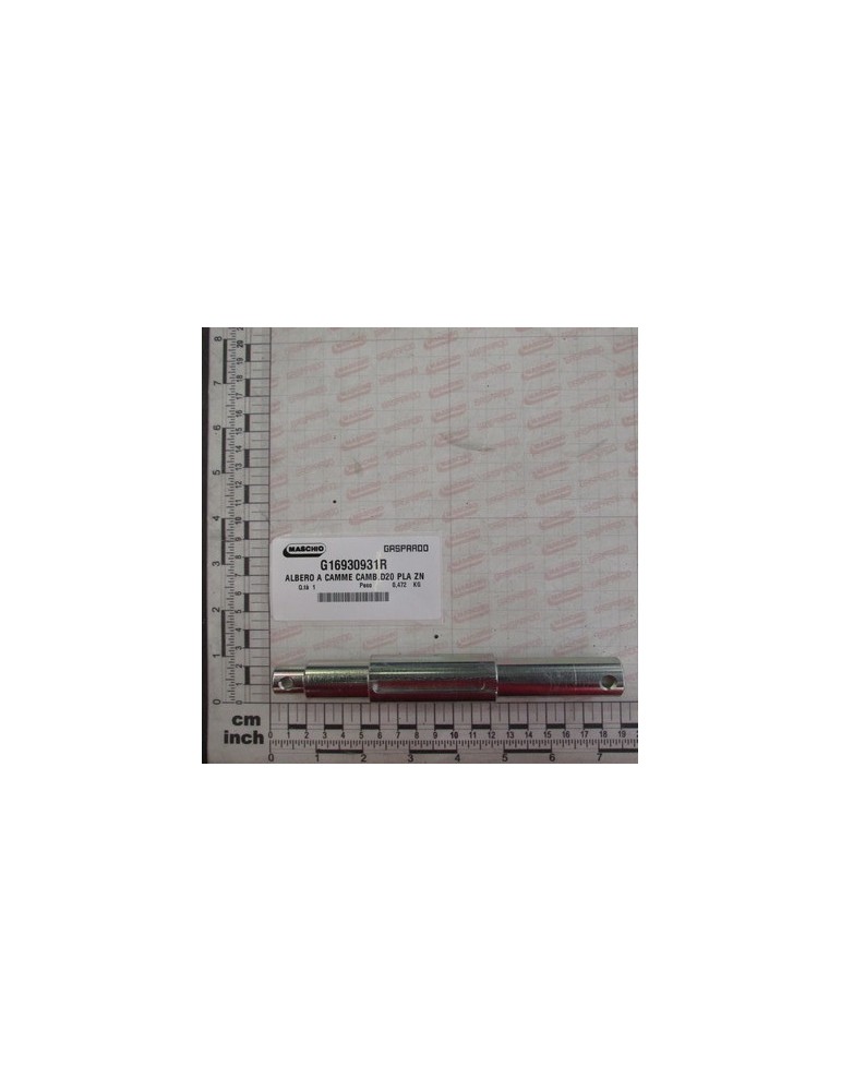 CAMSHAFT D20 GEAR PLA ZN