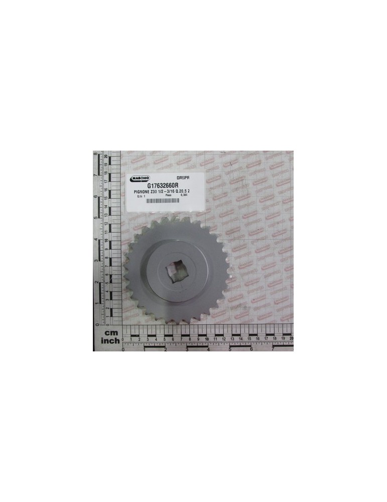 PINION Z30 1/2-3/16 SQ.20,5 ZN